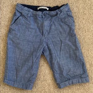 H&M classic cotton blue chino shorts boys size EUR 152/ US 11/12